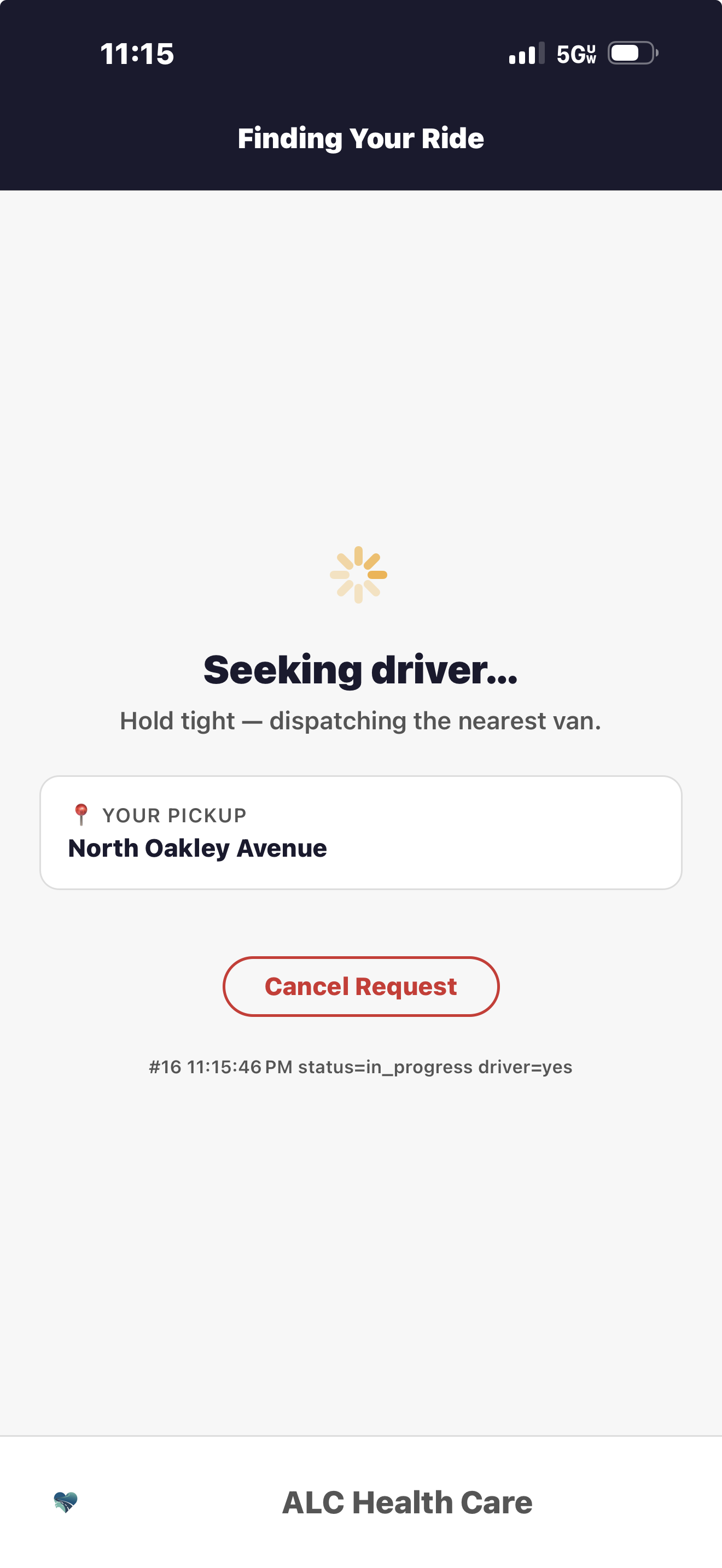 CareMed Rides℠ rider app — book a ride
